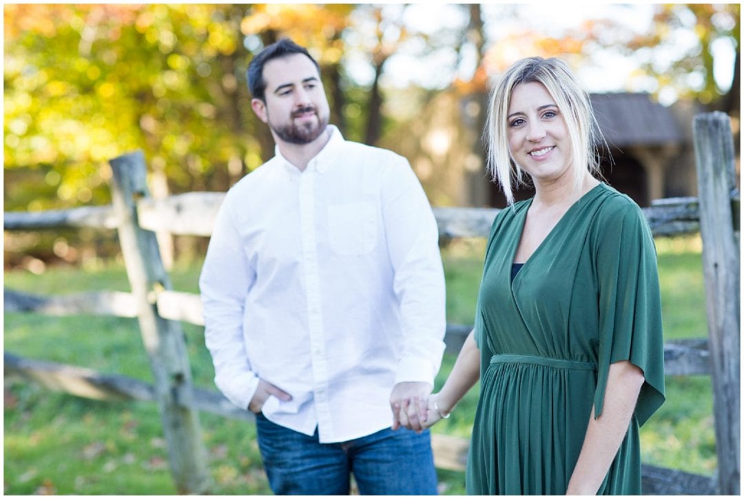 Christina + Chad | Fall Engagement featuring Ludo