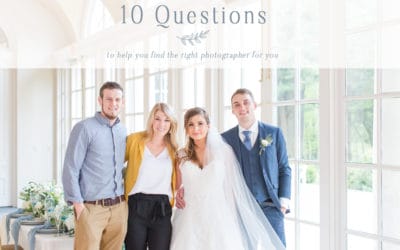Finding Your Wedding Photographer | 10 Questions to ask
