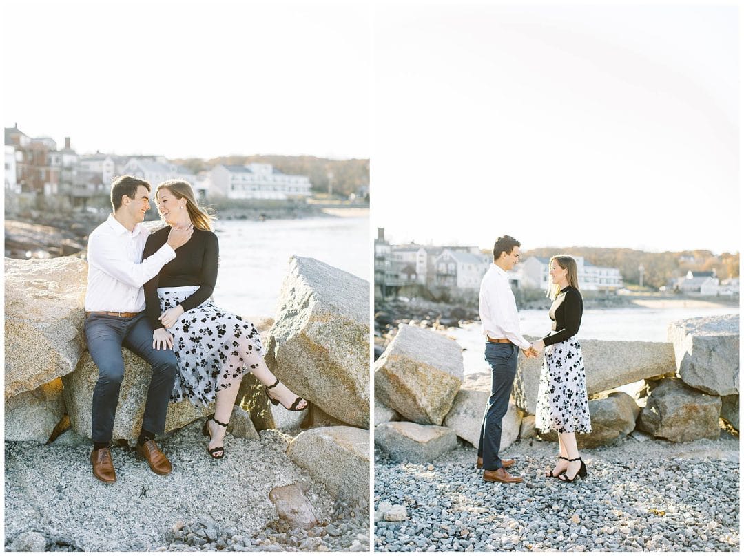 A Breezy Fall Engagement in Rockport