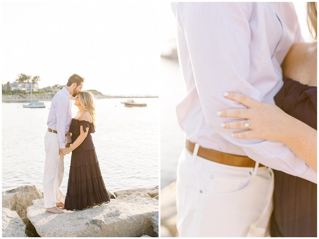 A Glowy Sunset Engagement at Cold Storage Beach