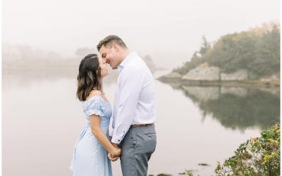 A Romantic Newport Engagement Full of Laughter, Dancing, & Kissing in the Rain