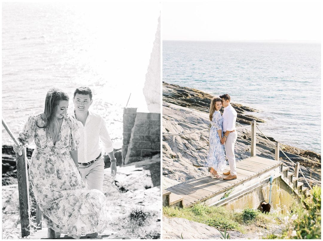 A Newport Engagement full of Sunshine, Architecture & Ocean Views